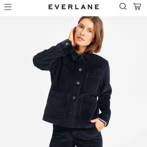 Everlane Corduroy Chore Jacket, M, Like New, Navy